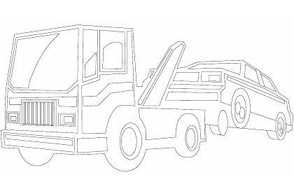  Abschleppwagen Ausmalbilder PDF Illustration 